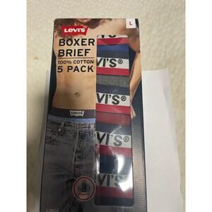levis (L) boxer briefs 5 pack